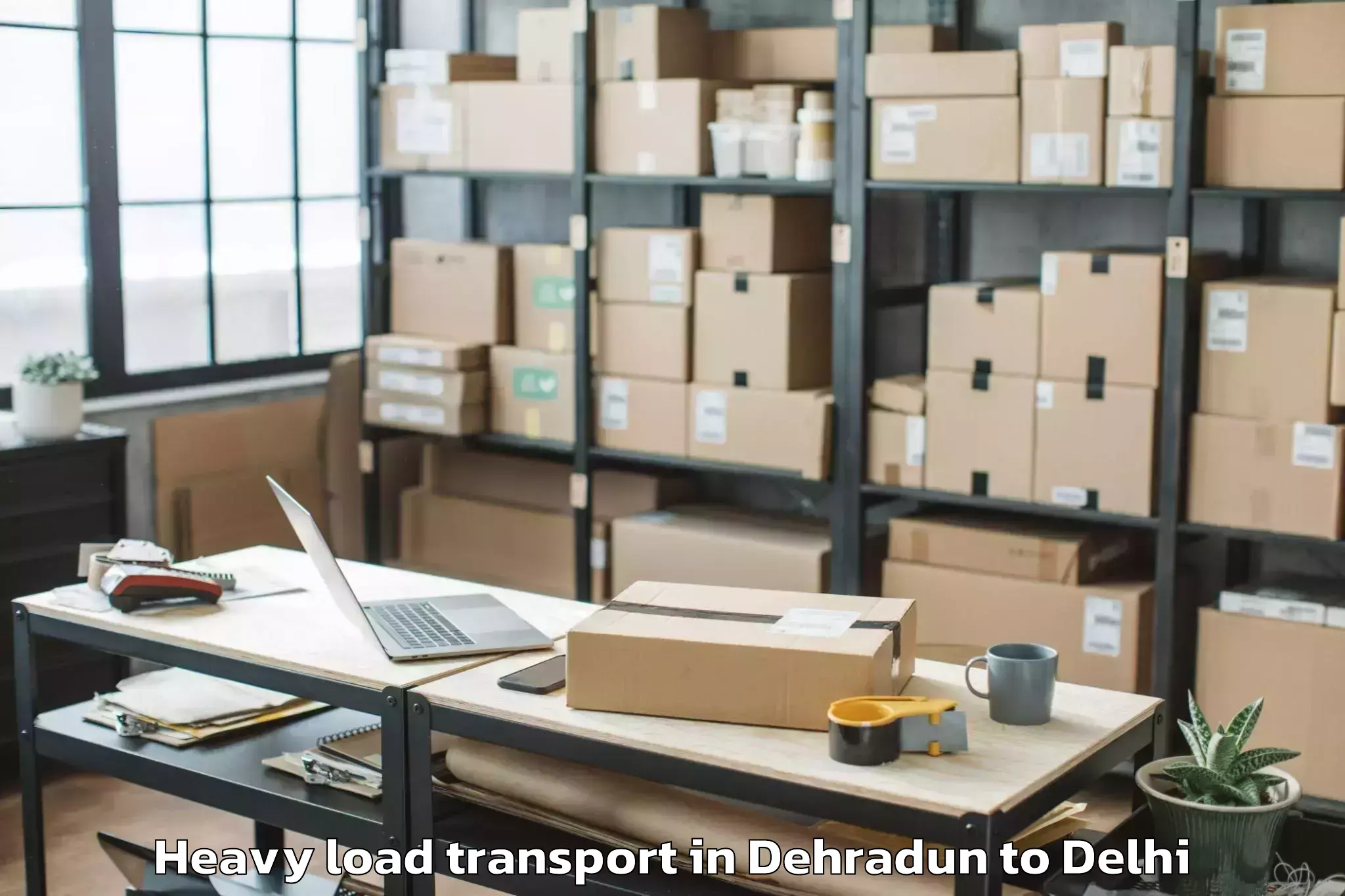 Book Dehradun to Dlf Promenade Mall Heavy Load Transport